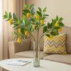 Plastic Fruit Artificial Lemon Branch Lifelike Simulation Fruit Tree Fake Fruit Props  Hotel