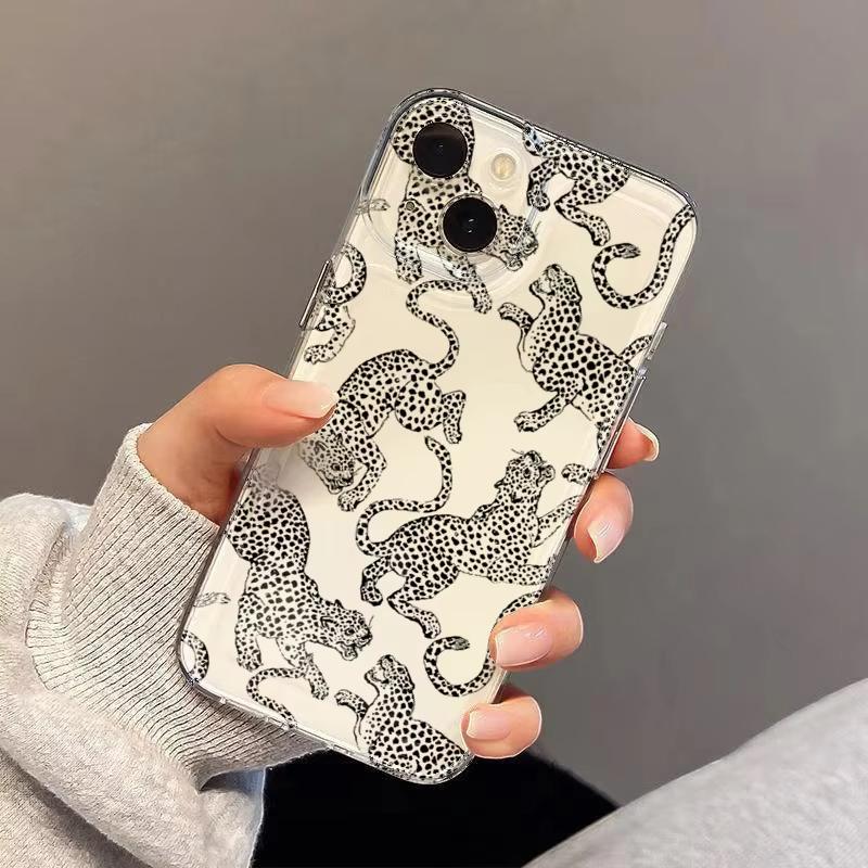Cheetah Print Leopard Print Clear Phone Case For Xiaomi Mi 15 T Pro 14T 13T 12T Mi 17 Pro 15 14 13 12 11 Lite 5G Silicone Cover