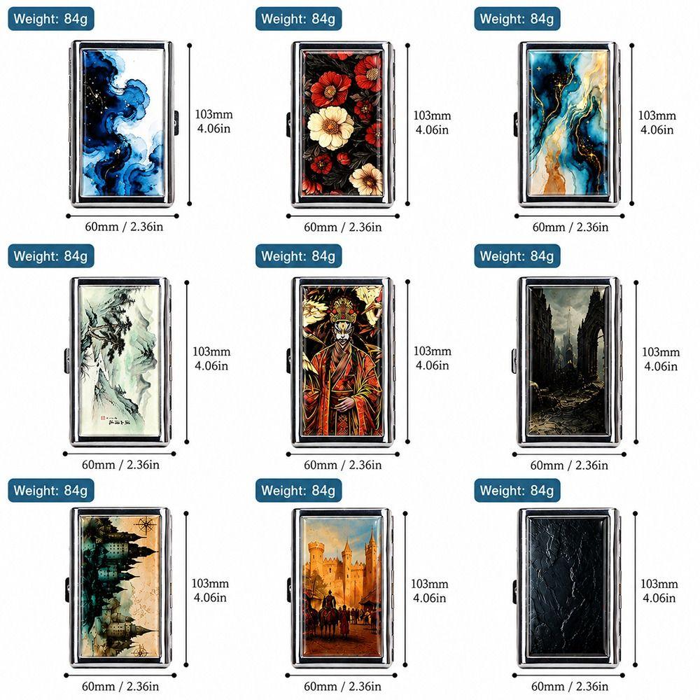Vintage-Style Vintage Card Case Versatile Design Metal Material Cash Case Multi-function Easy Snap Card Holder ID Card Holder