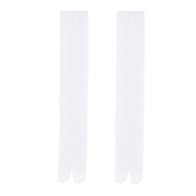 Japanese Kimono Pure Cotton White Thigh High Socks Cosplay Girls Two Fingers Socka Long/short Tube Split Toe Socks Stay Ups
