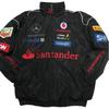 Amerikanischer Retro F1 Rennanzug: Bestickte Motorradjacke