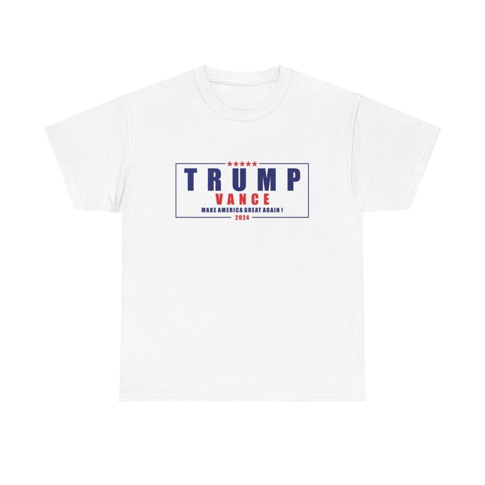 

Trump Vance Shirt 2024 MAGA president USA American Unisex Heavy Cotton Tee 2XL