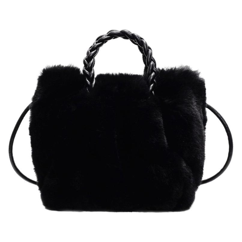 Autumn and Winter Super Fire Niche Furry Bag Women's 2025 New Versatile Messenger Bag Fashionable Portable Furry Bag