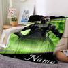Custom Name "Nighttime Soldier Silhouette" Blanket for Couch & Bed, Plush Cozy Fuzzy Blanket Super Soft & Warm Blankets for Fall and Winter. 0908131
