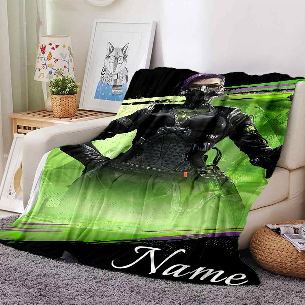 Custom Name "Nighttime Soldier Silhouette" Blanket for Couch & Bed, Plush Cozy Fuzzy Blanket Super Soft & Warm Blankets for Fall and Winter. 0908131