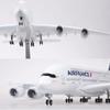47cm Aircraft Model Air France A380 Airlines Model Plane Airplane Resin Diecas Simulation Static Passenger Material Aviation