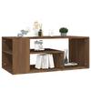 Coffee Table In Brown Oak Look 100 X 50 X 40 Cm Engineered Wood