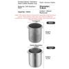 1 Stück Edelstahl-Kaffeefilter 5,8*7,2cm Weithals-Dosierbecher 58mm Espresso-Kaffee-Dosierbecher Kaffeemaschinen-Zubehör