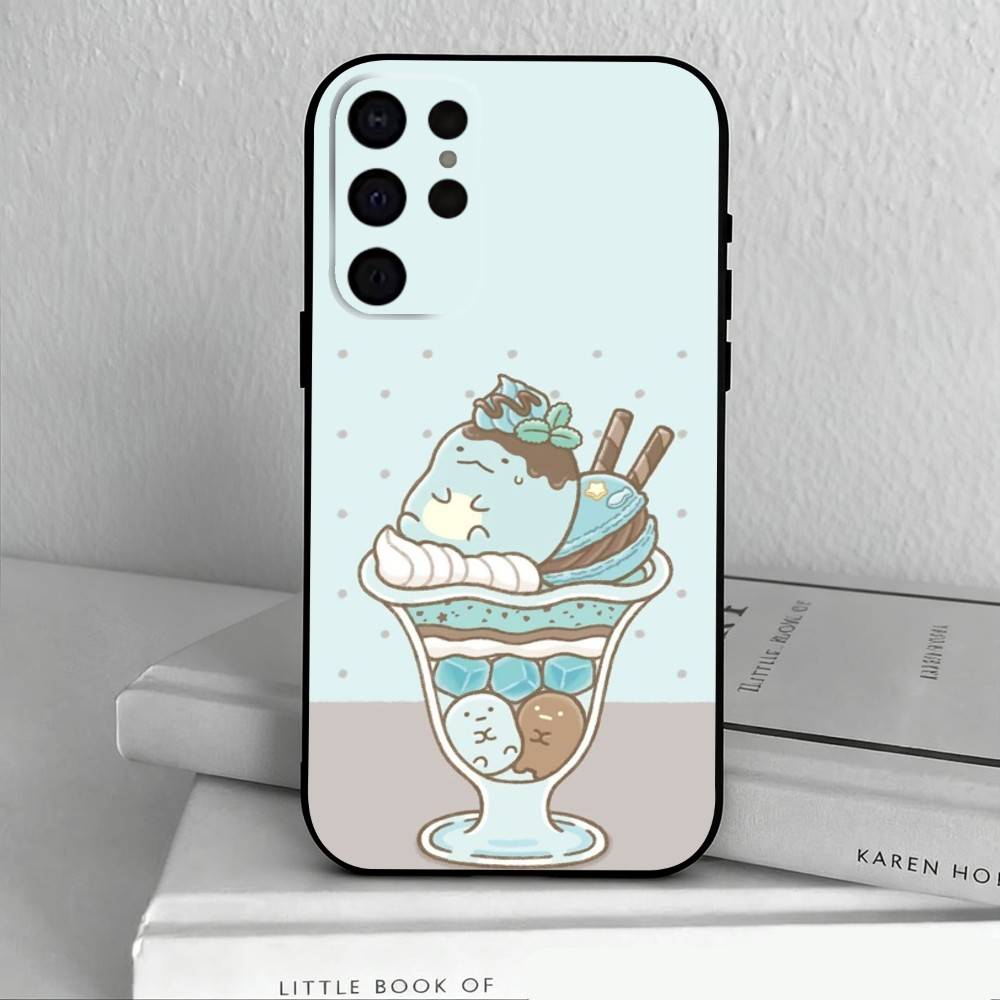 S-Sumikko Anime G-Gurashi-I  Phone Case For Samsung S25,S24,S21,S22,S23,S30,Ultra,S20,Plus,Others Soft Black Cover
