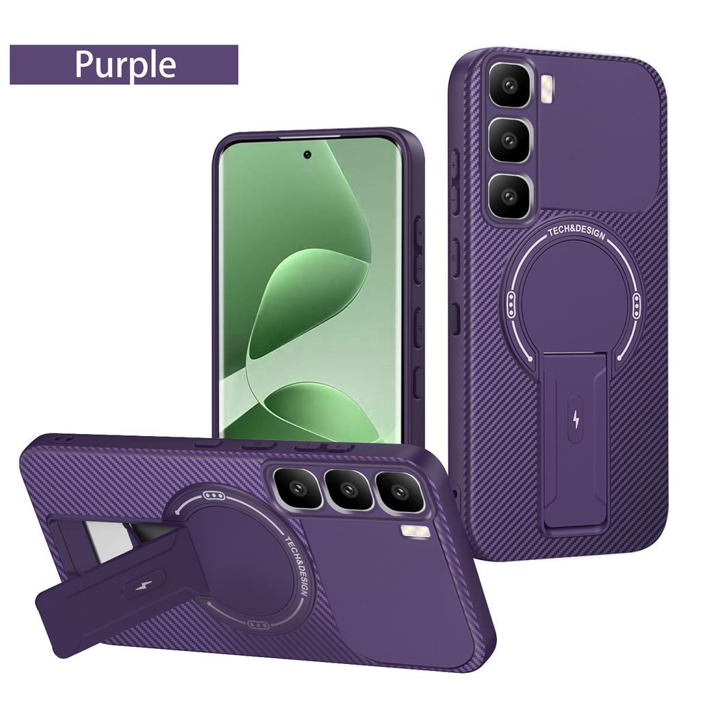 For Infinix Hot 60 Pro+ Case Infinix Hot 60 Phone Case Infinix Hot 60i Hot 60 Cover Magnetic Mounting Bracket Protect Back Cover