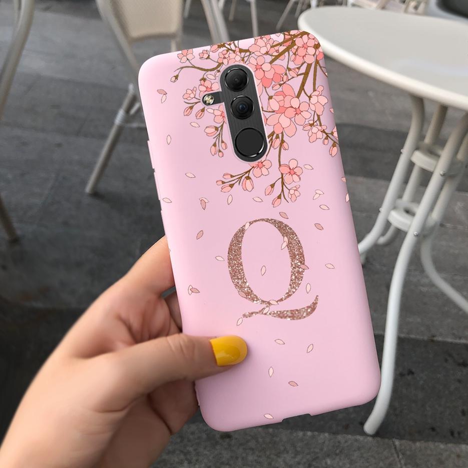 For Huawei Mate 20 Lite Case SNE-AL00 SNE-LX1 Luxury Couple Letters Cover Soft Silicone Phone Case For Huawei Mate 20 Lite Coque