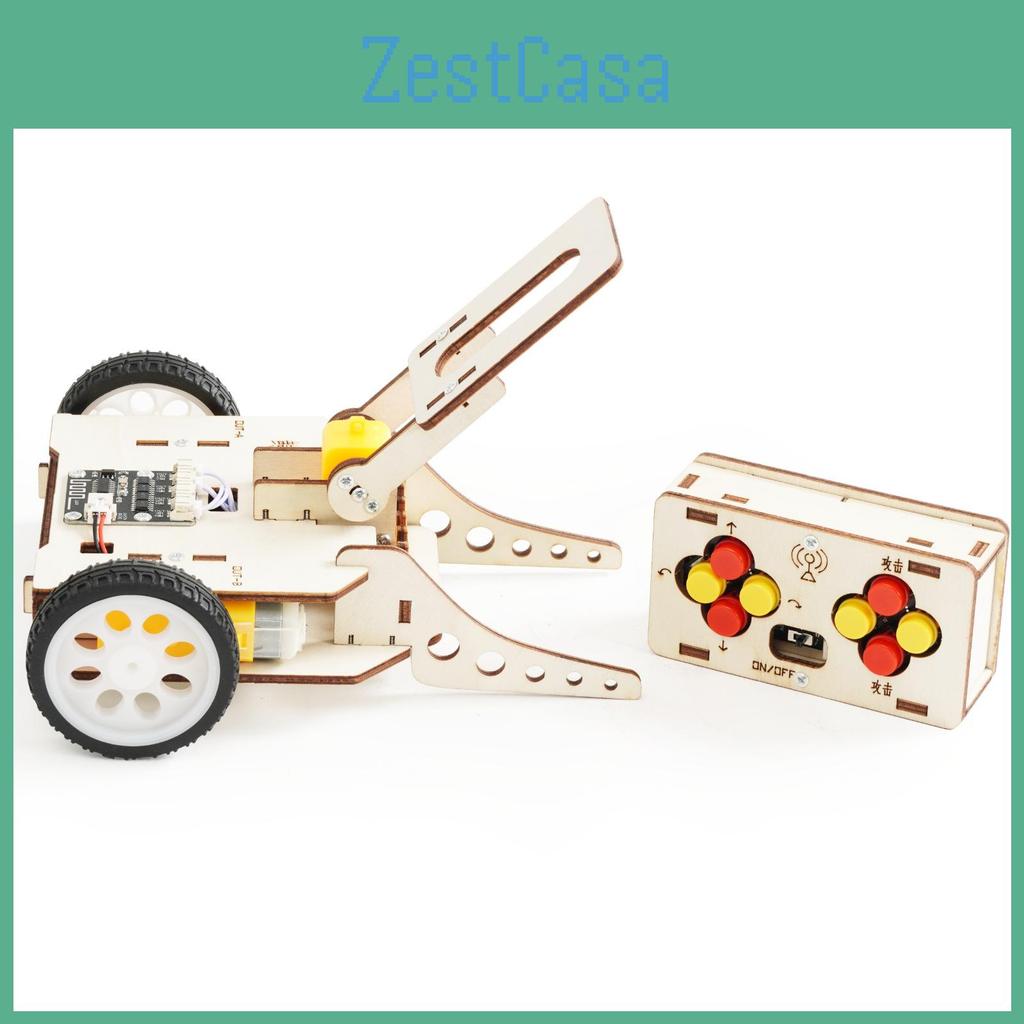 Wooden Remote Control Battle Tank With Crocodile Mouth Design For Science Experiments And Educational Play