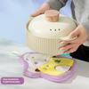 Cute Mushroom House Hand Towel Quick Drying Kitchen Towel Cleaning Rag Coral Velvet Absorbent Hanging Towel Bathroom