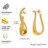 Unique Stainless Steel Stud Earring for Women, 18K Gold Color Plated Geometric Statement Earring Jewelry Wholesale