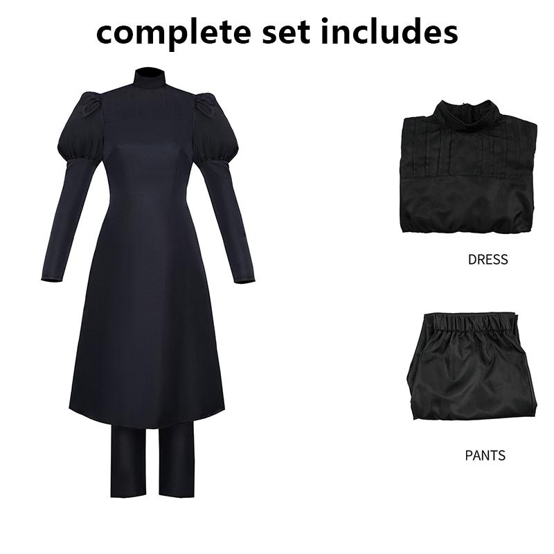 

Anime cosplay costumes, anime cosplay costumes, women s black dress uniforms, Halloween party costumes XXXL