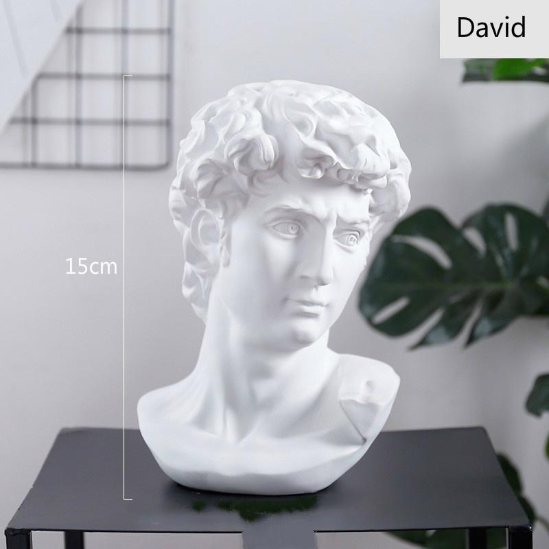 World Famous Statue Retro Art Resin Marseille Sculpture Sketch Model David Home Room Decoration Resin Office Decor Figurine
