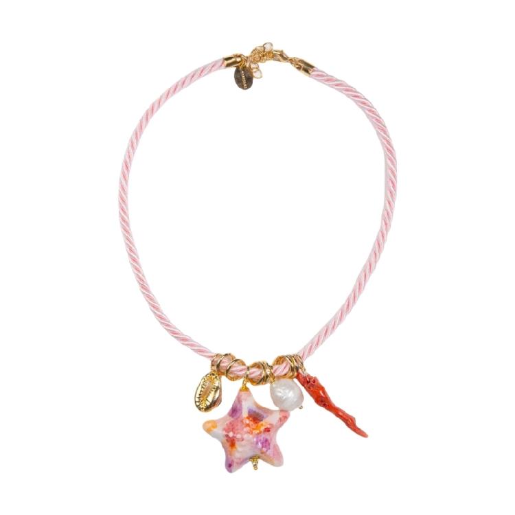 Versatile Oceanics Resin Pendant Necklace Adjustable Chain Designs Ideal for Swimwears and Holiday Accessories