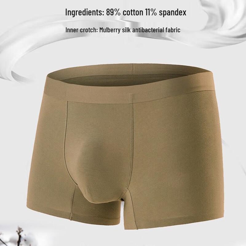 Caiyang Men's Modal Seamless Antibacterial Underwear 3-Pack