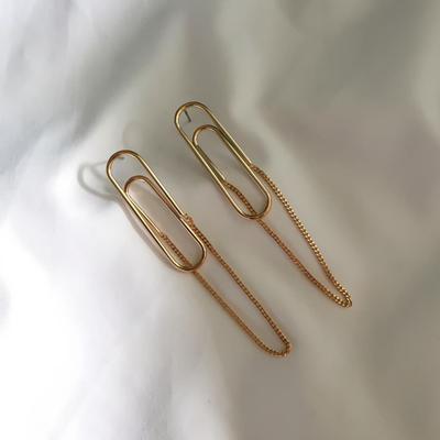 Women's Daily Lip Chain Simple Earrings