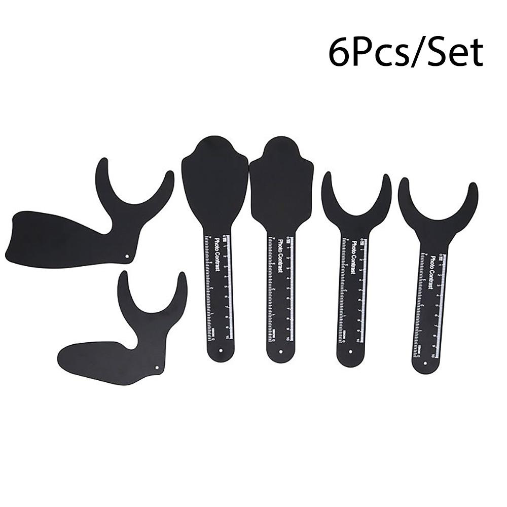 PIORPOY1/6Pc Dental Contraster Intraoral Photographic Autoclavable Palatal Photography Black Background Board Photo Contrast Kit