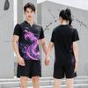 Li-Ning Ping Pong Series Quick-Dry Sports Round Neck T-Shirt Unisex Tops Black AAYR361-2
