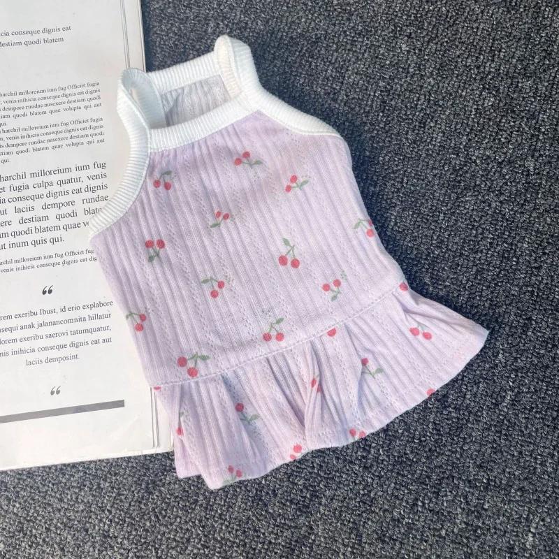 

Summer Dog Pets Clothes Cat Puppy Dress Skirt Small Dog Costume Yorkshire Pomeranian Shih Tzu maltese Poodle Bichon Pet Clothing 3XL фіолетовий