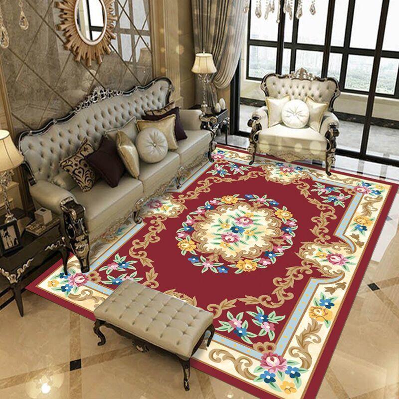 European Carpet Living Room Ins Style Nordic Tea Table Blanket Household Bedroom American Bedside Blanket Large Area