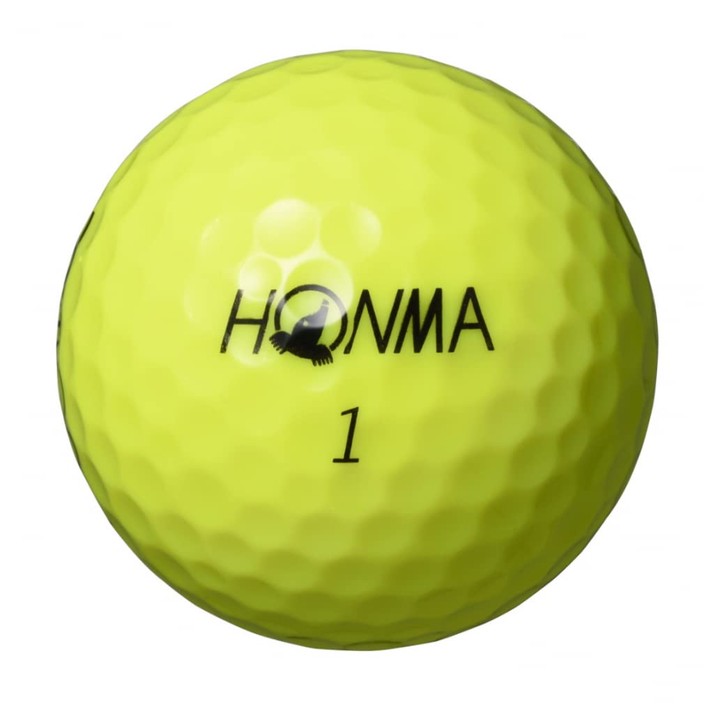 Honma Golf Ball 2021 1 Dozen 12 Balls White Yellow 3 Piece Tour Spin Distance TOUR WORLD Honma TW-X TW-S HONMA/TW-S_2021/Yellow