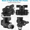 2pcs PVC Pneumatic Ball Valve Black Quick Connect Adapter Durable Air Flow Control Valve  Gas