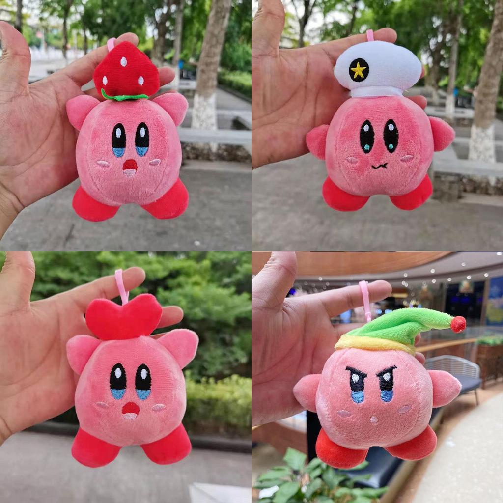 Adorable Starry Kirby Plush Toy Cute Bag Pendant Doll Keychain Birthday Gift For Girls