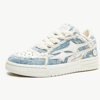 Women Shoes For Men Tennis Retro Fashion Star Shoes White Leather Male Sneakers Couple Outdoor Sport Casual Shoes