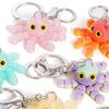 3D Printed Multi-Joint Movable Cute Octopus Little Pendant Keychain Car Key Ring Schoolbag Pendant