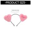 Love Heart Headband Plush Hairband Female Hairhoop Festival Gathering Headpiece Valentine Love Hairband Hair Decors