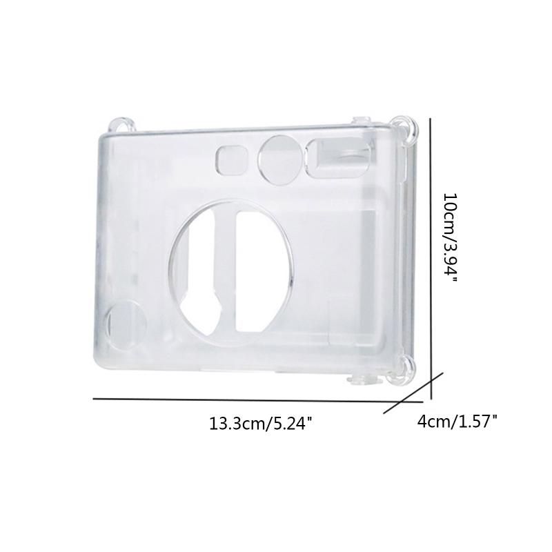 Portable Transparent Camera Case For Instax Mini EVO Camera Dustproof Protective Cover Practical Lightweight Housing with Strap