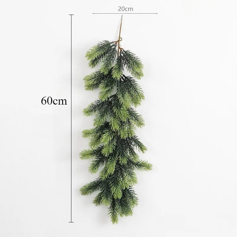 Artificial Christmas Pine Garland, Greenery Winter Garland Decor for Home, Wall, Porch, Table, Mantle, Indoor Outdoor Decoration