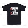 Men's Cotton T-Shirt Drum and Bass Rum and Ass Funny Saying Sarcastic Meme Vintage Short Sleeve Tee Women Oversized Harajuku Top