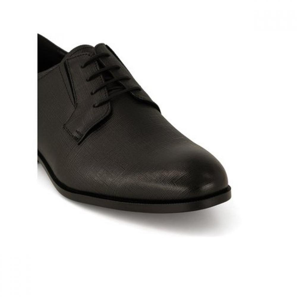 Daks Men Comfort Saffiano Dress Shoes  Black  Dmx279 Ke17