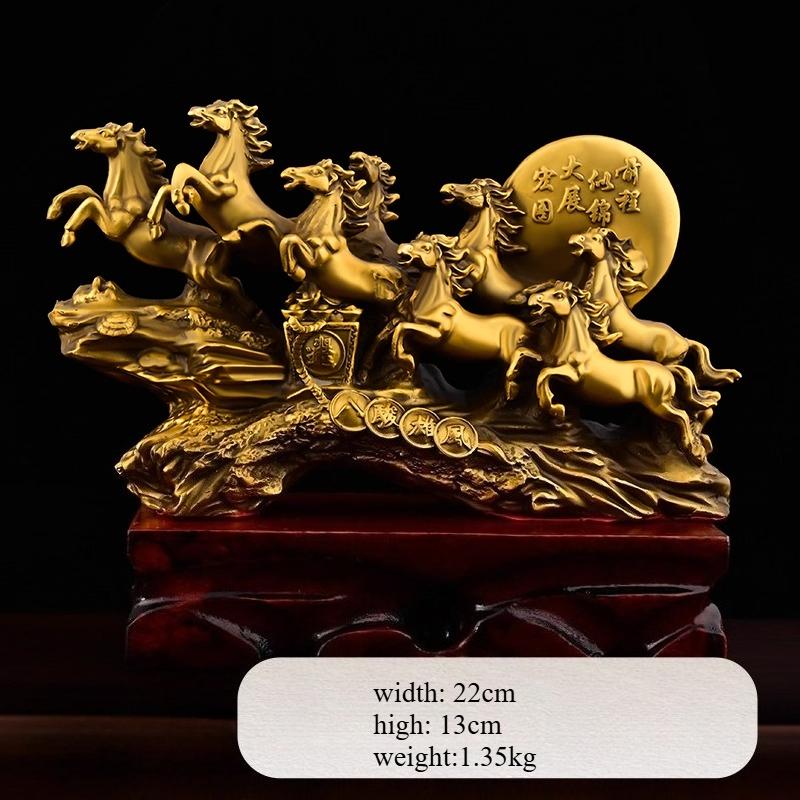 Bronze horse decoration Living Room Office Desktop Horse to success Decoration