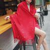Luxury Pearls Solid Color Cashmere Scarf Women Winter Warm Pashmina Scarves Tassel Casual Bufanda Poncho Lady Wraps Shawls