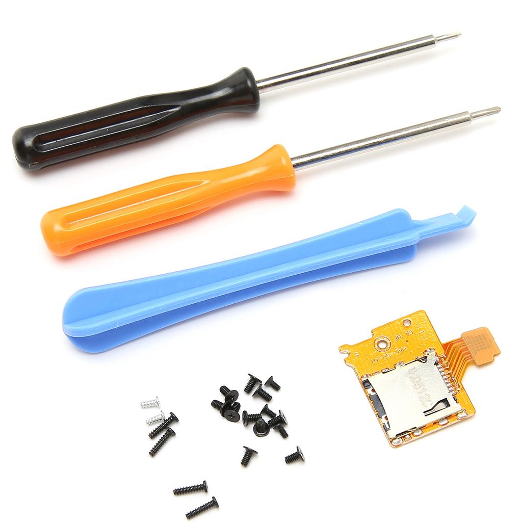 QM2107100 Memory Card Replacement Slot Board with Tools Memory Card Slot Socket Reader Board for Switch Memory Card Slot