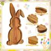 Easter Easter Wooden Bunny Tray Rabbit Shaped Charcuterie Board Kitchen Chopping Board Platter for Fruit Salad Cake home decor
