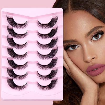 Oblique Flying Fox Eye False Eyelashes 7 Pairs Of Simulated End Of Eye Extended Eyelashes