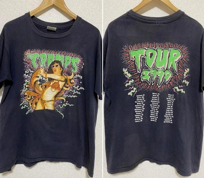 

Remake The Cramps 1990 2 side basic black Graphic T shirt Unisex Men Women Unisex T-Shirt S