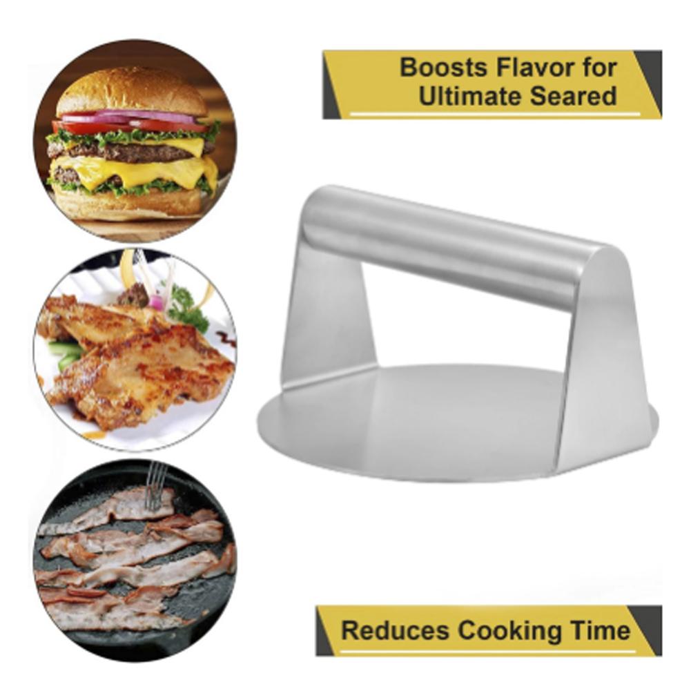 Edelstahl Smash Burger Presse Hamburger Patties Fleischstampfer Rund Fleisch Presse Form Für Deli Fleisch Küche Zubehör