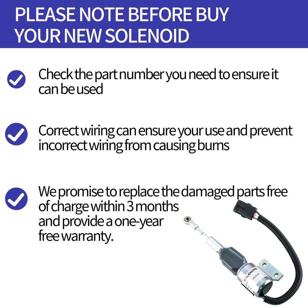 Solenoide motore affidabile per auto di ricambio per 4BT 5.9L 6BT 5.9L R130 R170 3932529 3930658 3935431 3939700 Facile da installare