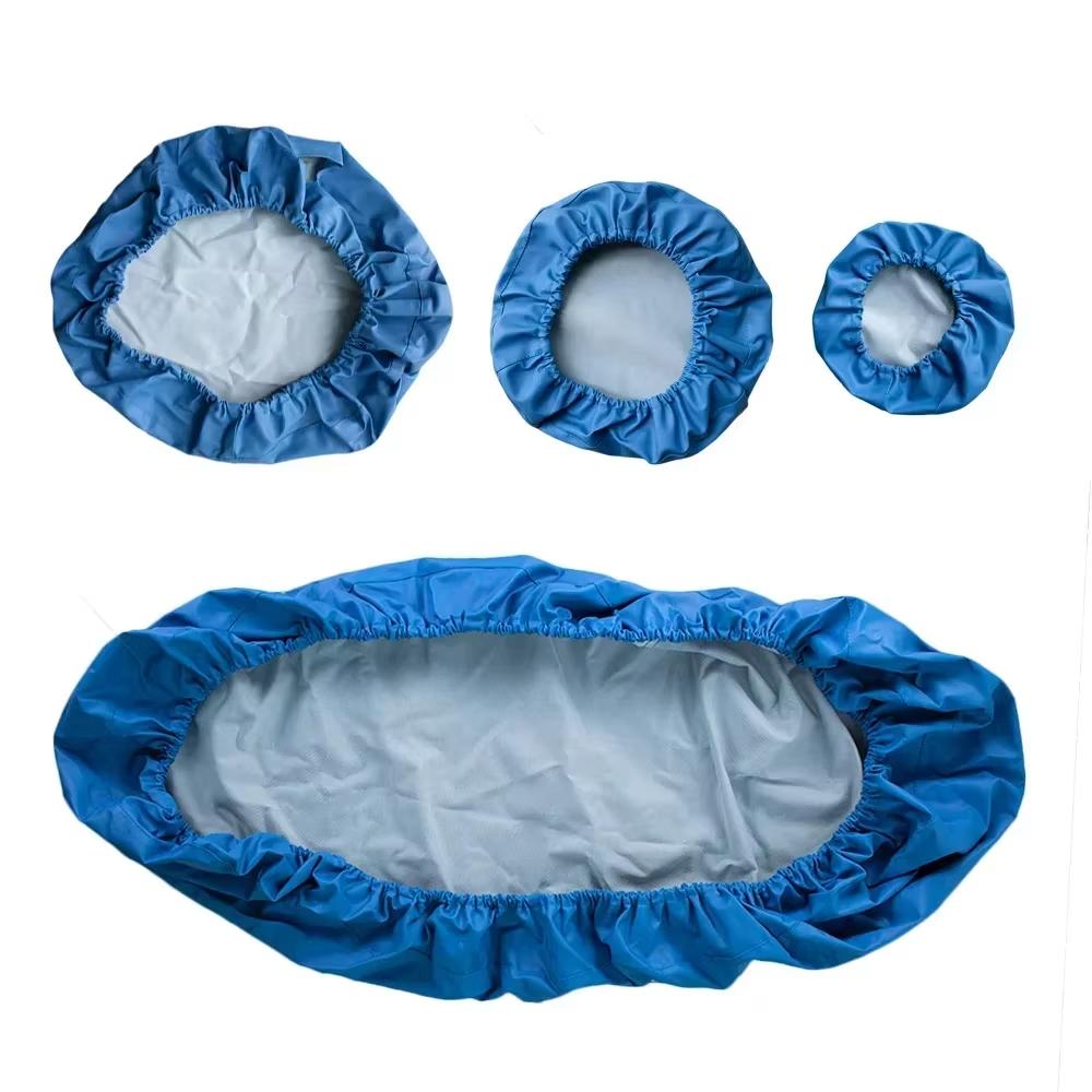 Ensemble de 4 Housses de Siège de Fauteuil Dentaire Housse de Protection Élastique Imperméable en Cuir PU pour Équipement de Laboratoire Dentaire