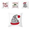 Lebhafter Cartoon Weihnachts-Kissenbezug Ideal für Heim-Sofa-Dekor mit Weihnachtsbaum