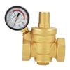 DN25 Brass Adjustable Water Pressure Reducing Regulator Reducer  Gauge Meter