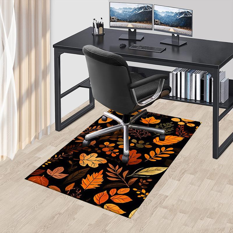 1PC Autumn Leaves Extra Large Non Slip Floor carpet, Office, family, bedroom, Studio Large Area Rug Indoor Rugs, Vibrant Colors