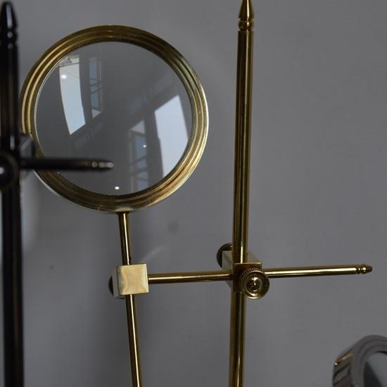 Sada 3 mosazných lup s nastavitelnou stojanovou lupou, dárek pro pár, dárek pro přítelkyni, dárek pro otce, dárek pro manžela, dárek pro něj